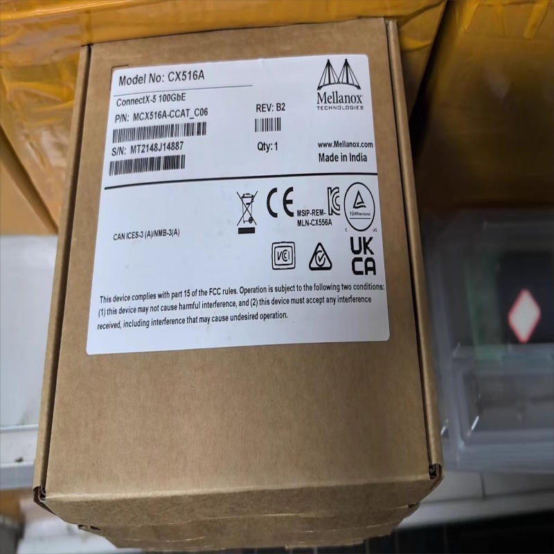 100Gbe Qsfp28 Network Card - Peças para Melos MCX516A-CCAT/CDAT ConnectX-5 EN