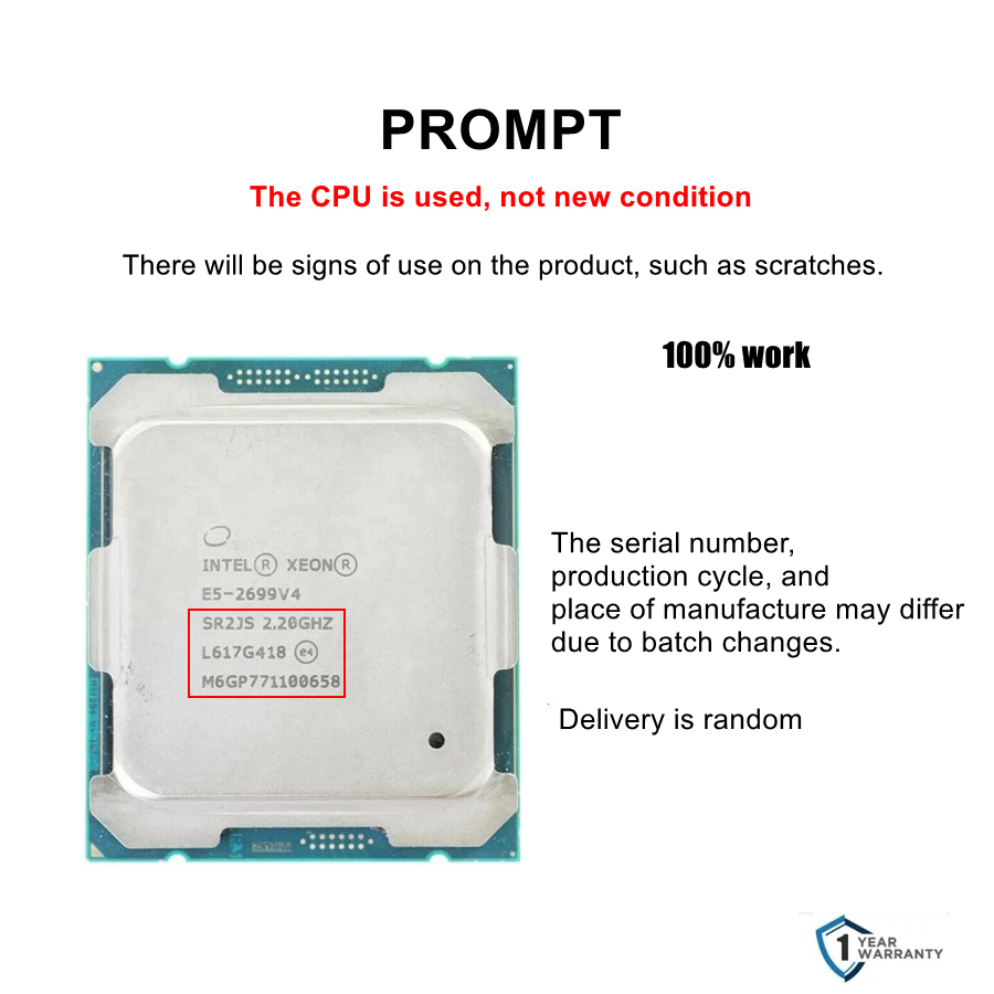 Processador Intel xeon E5 2699 - E5 2699 V4 avaliação e preço